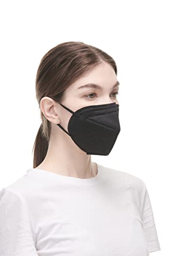 30 Mascarillas FFP2/KN95 Colores Negras Homologadas Certificación CE sin Válvula de 6 Capas, Máscara Protectora de Polvo, Mascarilla de Protección Personal con Filtros de Calidad BFE≥95, 30 Piezas