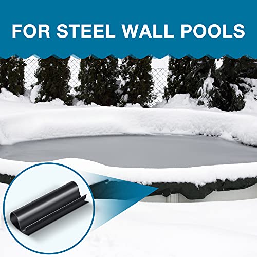 32 Piezas Clip de Funda Negra de Piscina Pinza de Cubierta de Suelo Clip de Fijar Funda de Invierno