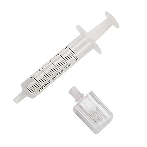 3d inteligente dermatológicamente Pen Auto Nano Micro masajeador mesoterapia Pistola ácido hialurónico Inyector Arrugas pigmento Distancia Meso Pen(Eine 5ml Spritze + 1 Nadel)
