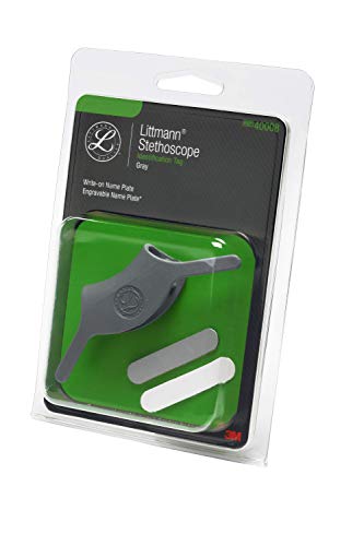 3M Littmann Etiqueta de identificación para fonendoscopios, Gris, 40008