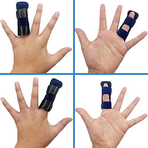 3Pcs Férulas para dedos, Férulas para dedos en gatillo Mazo Férula para dedos Enderezadora de dedos Soporte para dedos para estenosis, lesiones deportivas, alivio del dolor en los dedos