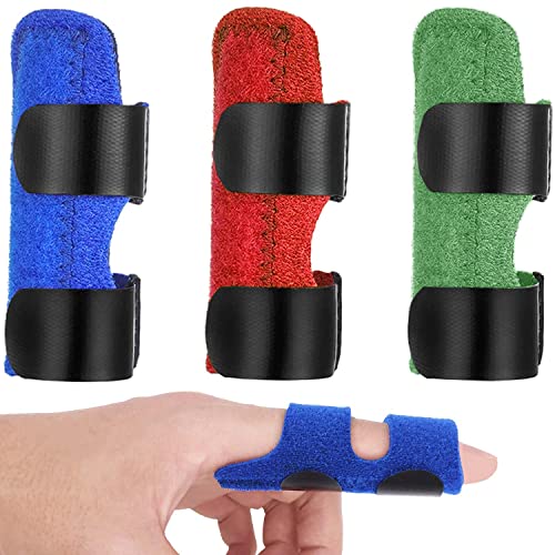 3Pcs Férulas para dedos, Férulas para dedos en gatillo Mazo Férula para dedos Enderezadora para dedos Soporte para dedos Soporte para dedos, Lesiones deportivas, Alivio del dolor en los dedos