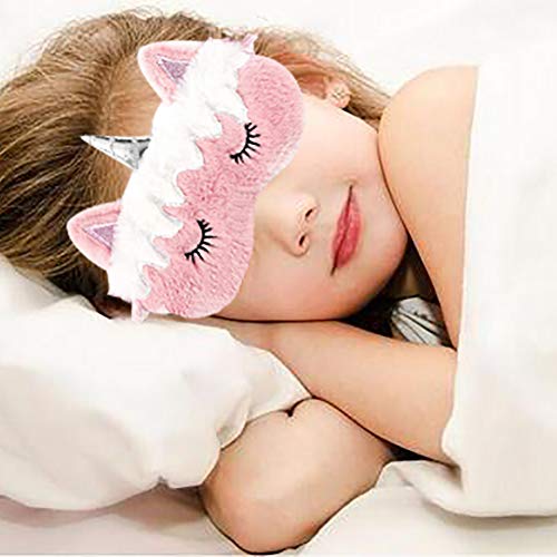 4 paquetes antifaz para dormir Panda, antifaz de felpa para adultos y niños