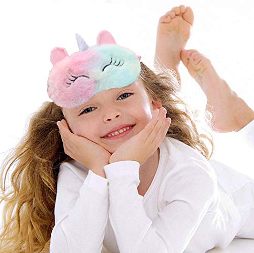 4 paquetes antifaz para dormir Panda, antifaz de felpa para adultos y niños