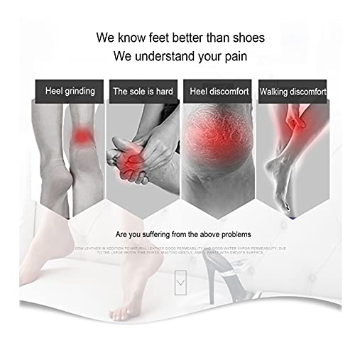 4 pares de plantillas de zapatos para mujer, plantillas autoadhesivas de gel para zapatos de mujer, adecuadas para todos los zapatos nuevos, protección del talón y amortiguación.