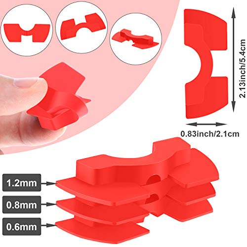 4 Piezas Accesorio de Repuesto de Scooter Incluye Soporte de Guardabarros Trasero de Guardabarros y 3 Piezas Amortiguadores de Vibraciones de Goma para Xiaomi M365/ M365 Scooter Profesional (Rojo)
