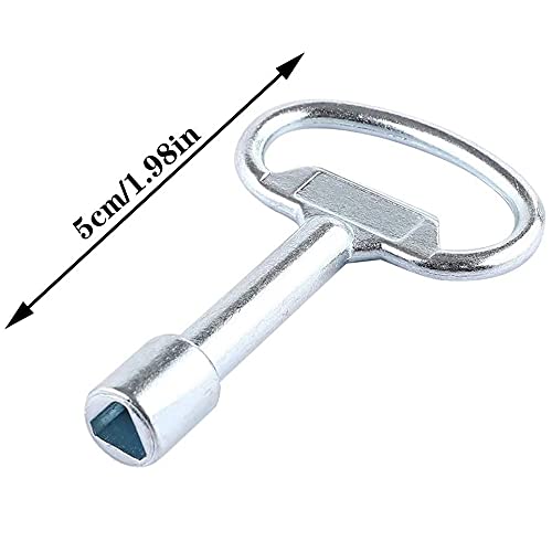 4 Piezas Llaves De Bloqueo Triangular,Clave Del Gabinete Del Radiador Llave Triangular Universal Multifunción Llave Cuadro Eléctrico Para Medidor De Agua, Válvula De Elevador, Puerta De Armario