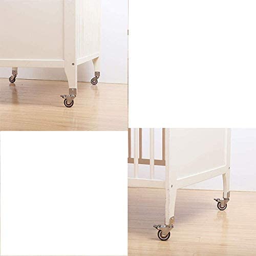 4 ruedas para muebles con soporte en forma de U, con tornillos para ruedas de servicio pesado Ruedas giratorias Ruedas de goma, para pisos duros/parquet/o piso de piedra (25mm / 1in)…