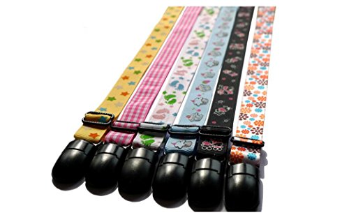 4 UNIDS Colorido Ajustable Ancianos / Adulto / Bebé / Niño Servilletero Bib Broche Titular Cordón Correa para el Cuello para Toalla Delantal Manta (Color al azar)