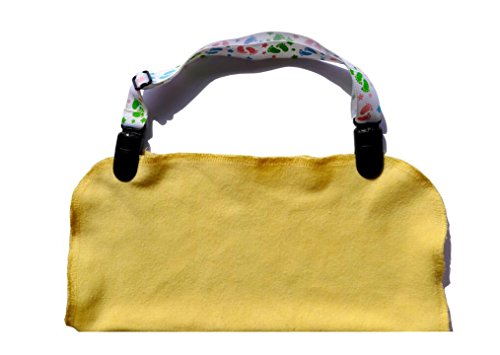 4 UNIDS Colorido Ajustable Ancianos / Adulto / Bebé / Niño Servilletero Bib Broche Titular Cordón Correa para el Cuello para Toalla Delantal Manta (Color al azar)