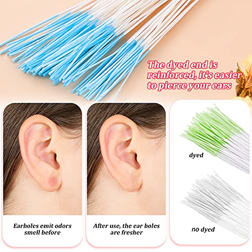 420 Hilos Limpiadores de Agujeros de Aretes Cuidado Post Tratamiento de Piercing Desechable Línea de Limpieza Cuidado de Perforación de Oído Herramienta de Eliminación Olores, 6 Cajas