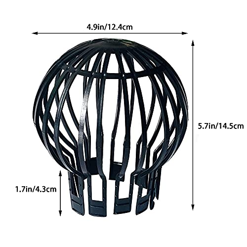 4pcs Filtros Para Canalones Regilla Protectora De TuberíAs Filtro De CanalóN ProteccióN Protectora De TuberíAs Canalones Bajantes Fliltro De Canalones ProteccióN Contra Fugas En El Techo Y El Piso