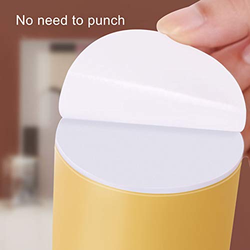4x Patas Autoadhesivas de Acero Al Carbono para Muebles,Patas de Mesa,Elevadores de Cama Redondos,Sin Necesidad de Perforar Las Patas del Sofá,con Almohadilla de Fieltro (3cm/1.18in,white)