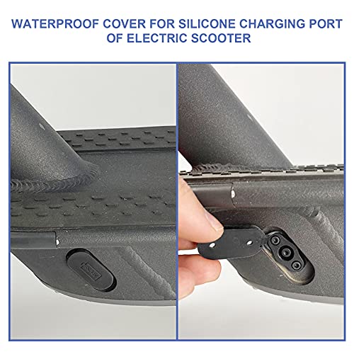 5 unidades de silicona para carga y puerto, protección negra, impermeables, antipolvo, conector de carga y puerto protector compatible con 1 S M365/Pro Scooter eléctrico