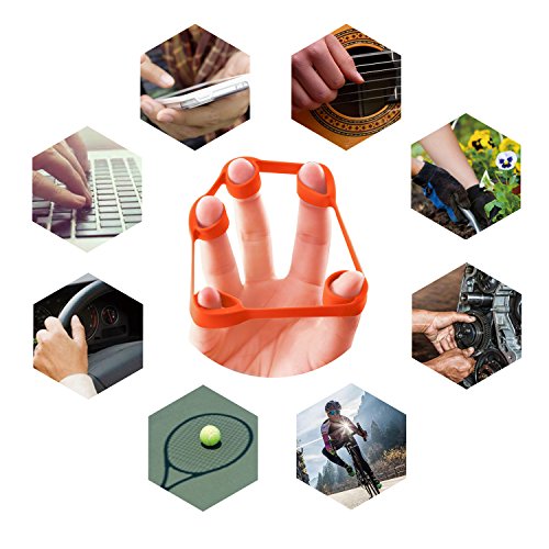 5BILLION Fortalecedor de Mano & Estiramiento de Dedo - Entrenador de Fuerza para Ejercicio de Antebrazo, Fortalezas de Dedo de Guitarra y Escalada de Roca (Hand & Finger Set)