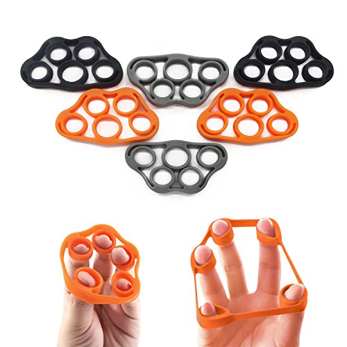 5BILLION Fortalecedor de Mano & Estiramiento de Dedo - Entrenador de Fuerza para Ejercicio de Antebrazo, Fortalezas de Dedo de Guitarra y Escalada de Roca (Hand & Finger Set)