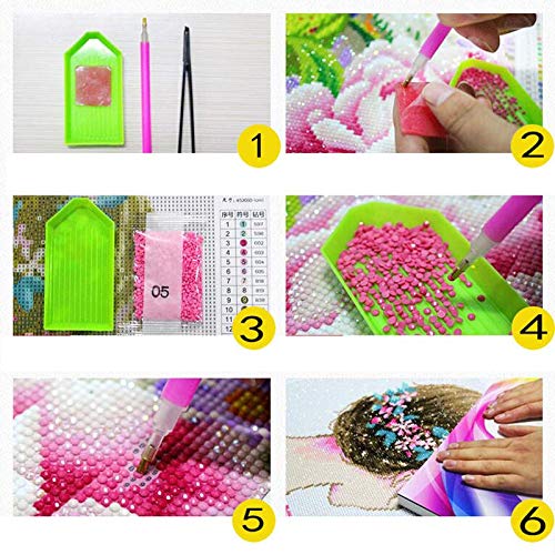 5D diamante pintura de flores DIY punto de cruz costura mosaico bordado decoración del hogar manualidades Kit hecho a mano de diamantes de imitación A3 30x40cm