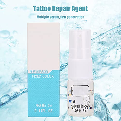 5ml Microblading Eyebrow Lip Eyeliner Tattoo Repair Serum, Penetración fuerte Hidrata la piel, Repara heridas rápidamente, Previene la formación de costras, Agente reparador fijador del color