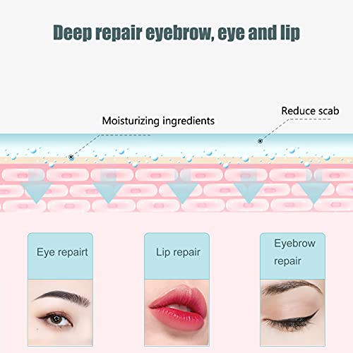 5ml Microblading Eyebrow Lip Eyeliner Tattoo Repair Serum, Penetración fuerte Hidrata la piel, Repara heridas rápidamente, Previene la formación de costras, Agente reparador fijador del color