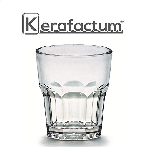 6 pcs vidrio Vaso fiesta 0,24 L de cristal apilable de policarbonato irrompible