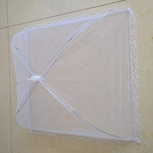 6 Piezas Large-Up Mesh Screen Food Cover Carpa Paraguas Reutilizable nd Plegable Outdoor Picnic Food Covers Mesh Food Cover Net jardín, Picnic al Aire Libre