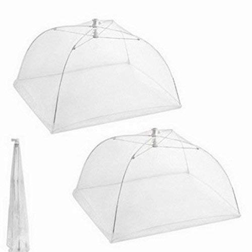 6 Piezas Large-Up Mesh Screen Food Cover Carpa Paraguas Reutilizable nd Plegable Outdoor Picnic Food Covers Mesh Food Cover Net jardín, Picnic al Aire Libre