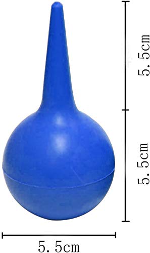 75 ml Pera de goma, Limpiador de Oídos, Removedor de Cera de Oído, bola de limpieza de goma, Ear Wax Removal Tool, Para bebés, jóvenes y adolescentes adultos (blue)