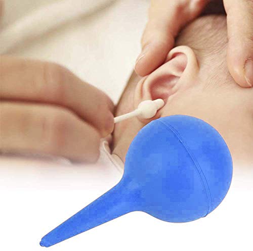 75 ml Pera de goma, Limpiador de Oídos, Removedor de Cera de Oído, bola de limpieza de goma, Ear Wax Removal Tool, Para bebés, jóvenes y adolescentes adultos (blue)