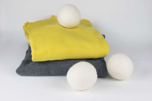 8-Natur - Bolas secadora extragrandes XXL, bolas para secadora de lana naturales - pelotas de lana para secar ropa, hechas de lana merino 100 % pura
