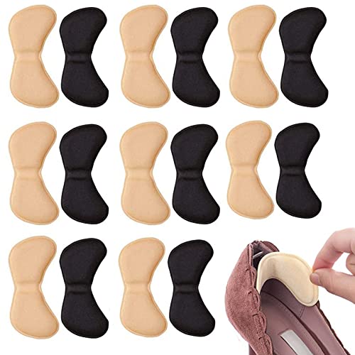 8 pares Cojines para Talón,Forros para El Talón, Plantillas de Zapatos Autoadhesivas,Protector para El Cuidado de Los Pies,Evitar Rozaduras