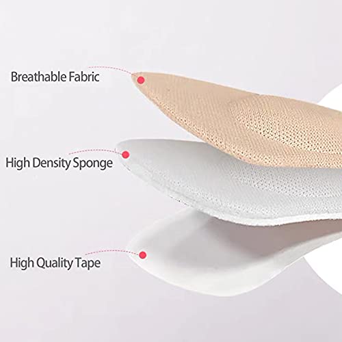 8 pares Cojines para Talón,Forros para El Talón, Plantillas de Zapatos Autoadhesivas,Protector para El Cuidado de Los Pies,Evitar Rozaduras
