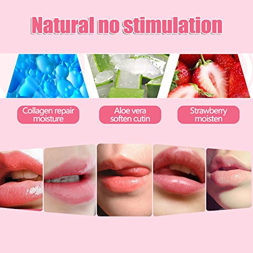 8 Piezas Máscara de Labios Mascarillas Colágenas de Labios para Reducir las Líneas de los Labios, Mejorar las Líneas de los Labios