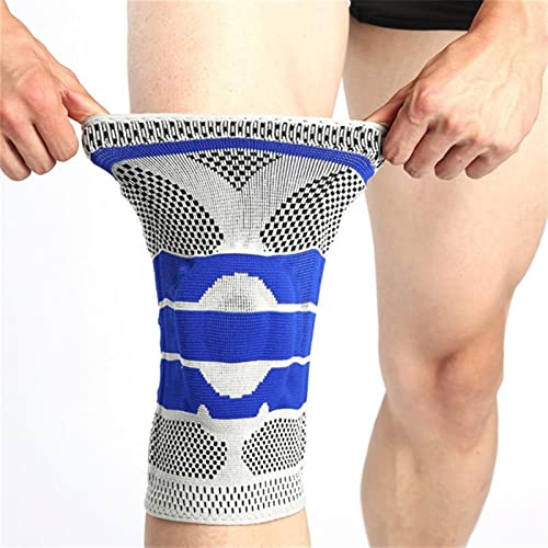 A-YSJ Rodillera Silicona Nylon Kneepad Transpirable al Aire Libre Aptitud Anti-Collision Kneepad Presurized Elashled Support Rodilleras (Color : Grün, Size : XL)