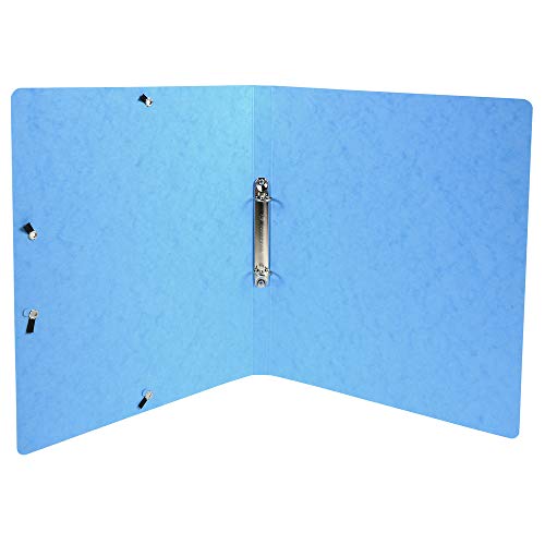 A4 Fino 2 Carpeta Anillas 15mm Elástico Brillante Color - Luz Azul