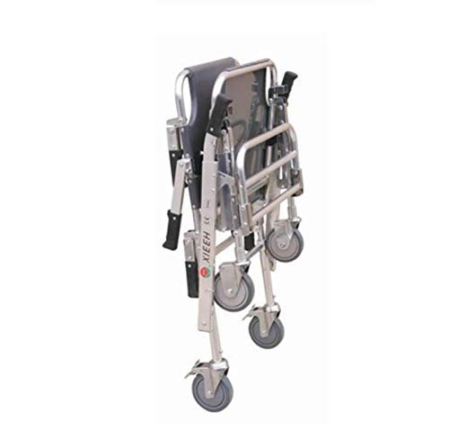 AA-SS Silla de Escalera médica, JXSD- Silla de evacuación 4 Ruedas, Elevador de Silla de Escalera Plegable de Transporte de Ambulancia con Hebillas de liberación rápida, Capacidad de Carga 400 LB