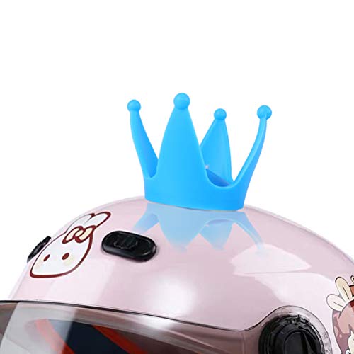 Abaodam 2 unids casco decoración motocicleta casco ventosa corona casco headwear