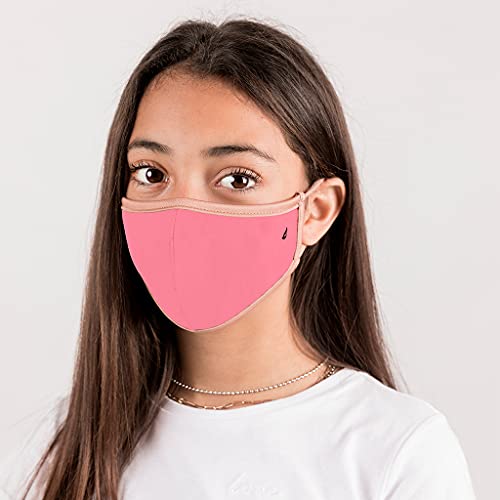 Abbacino mascarilla homologada y lavable para niños lisa fucsia