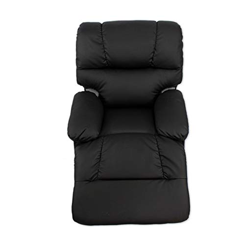 ABDC NEW Delta Shop - Sillon Masaje Relax LEVANTAPERSONAS 8 Motores + Calor Lumbar - Color Negro