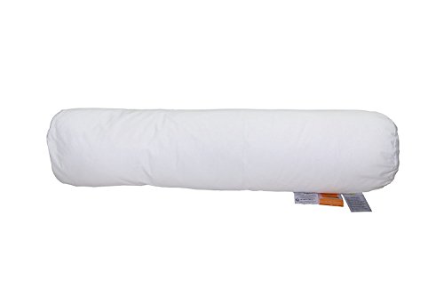 Abeil Almohada cilíndrica Serenidad anti-ácaros – anti manchas Algodón Blanco – 90 cm