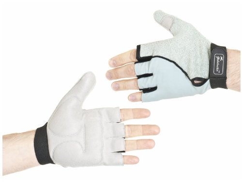 Ability Superstore - Guantes para silla de ruedas, con palmas de gel, fabricados en piel, talla XS, color gris