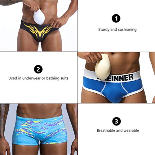 ABOOFAN 2 Piezas de Ropa Interior para Hombre Que Mejora La Copa Agrandar La Almohadilla de Esponja para El Baúl de Natación Bañadores Calzoncillos Tangas Pantalones Cortos Accesorios