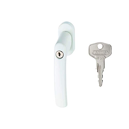 ABUS 442599 - Manilla para Ventana con Cerradura (FG200 SB), Color Blanco