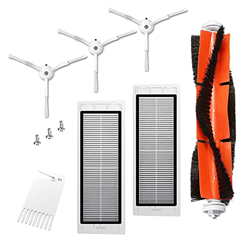 Accesorios para Aspiradoras Xiaomi Roborock S50 S51 S55 S5 max S6 S60 S65 Xiaomi Mi Robot, Repuestos Cepillo Principal, Filtro y Cepillo Lateral para Roborock - 10Piezas