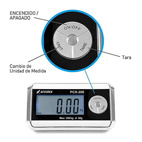 Accurex Báscula Industrial Portátil PCX-200