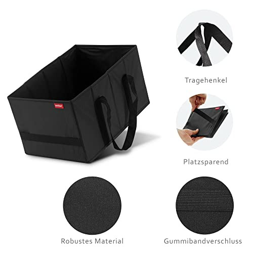 achilles Smart-Box Cesta/canasto plegable de compras Caja inteligente Bolsa de compras en formato práctico Carrito de compras cesta plegable cesta de compras 38x23,5x21 cm