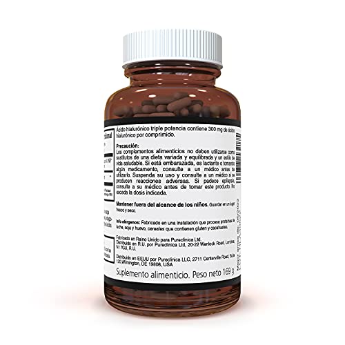 Ácido Hialurónico 300mg x 180 comprimidos (suministro de 3-6 meses). Ácido Hialurónico Triple Potencia. 300% más potente que cualquier otro comprimido de AHL