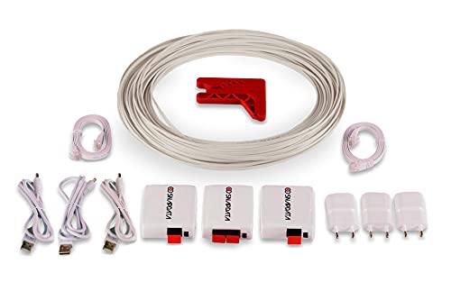 ACTELSER Kit Duplex de Fibra Óptica Plástica Snap Data (50 Metros)