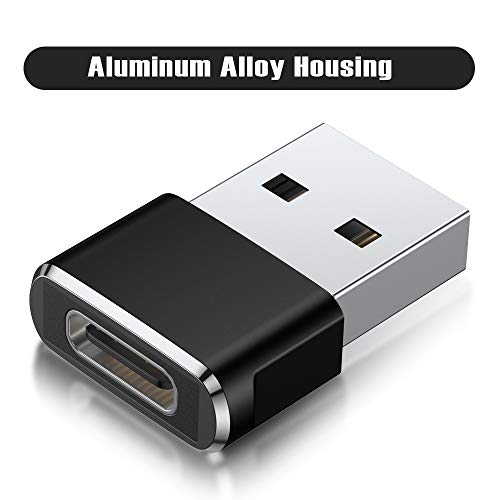 Adaptador USB C Hembra a USB Macho 3-Pack,Adaptador Cable Cargador Tipo A Para Apple Watch iWatch 7 SE,iPhone 11 12 13 Pro Max,Airpods iPad 9 Mini 6 gen Air 4,Samsung Galaxy Note S20 S21 Plus Ultra