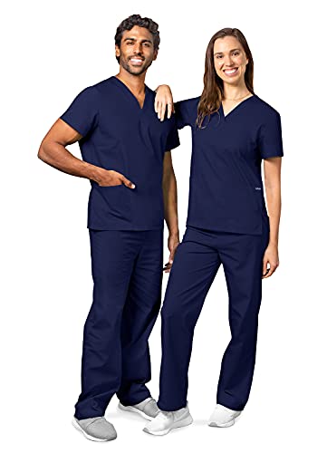 Adar Uniformes médicos Unisex - Uniformes médicos Unisex con cordón - 701 - Navy - M