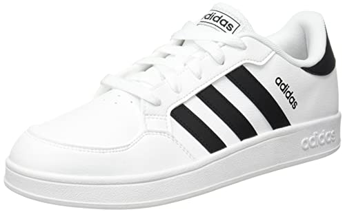 adidas BREAKNET K, Zapatillas de Tenis Unisex Adulto, FTWBLA/NEGBÁS/FTWBLA, 39 1/3 EU